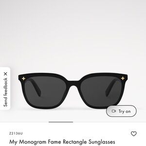 My Monogram Fame Rectangle Sunglasses